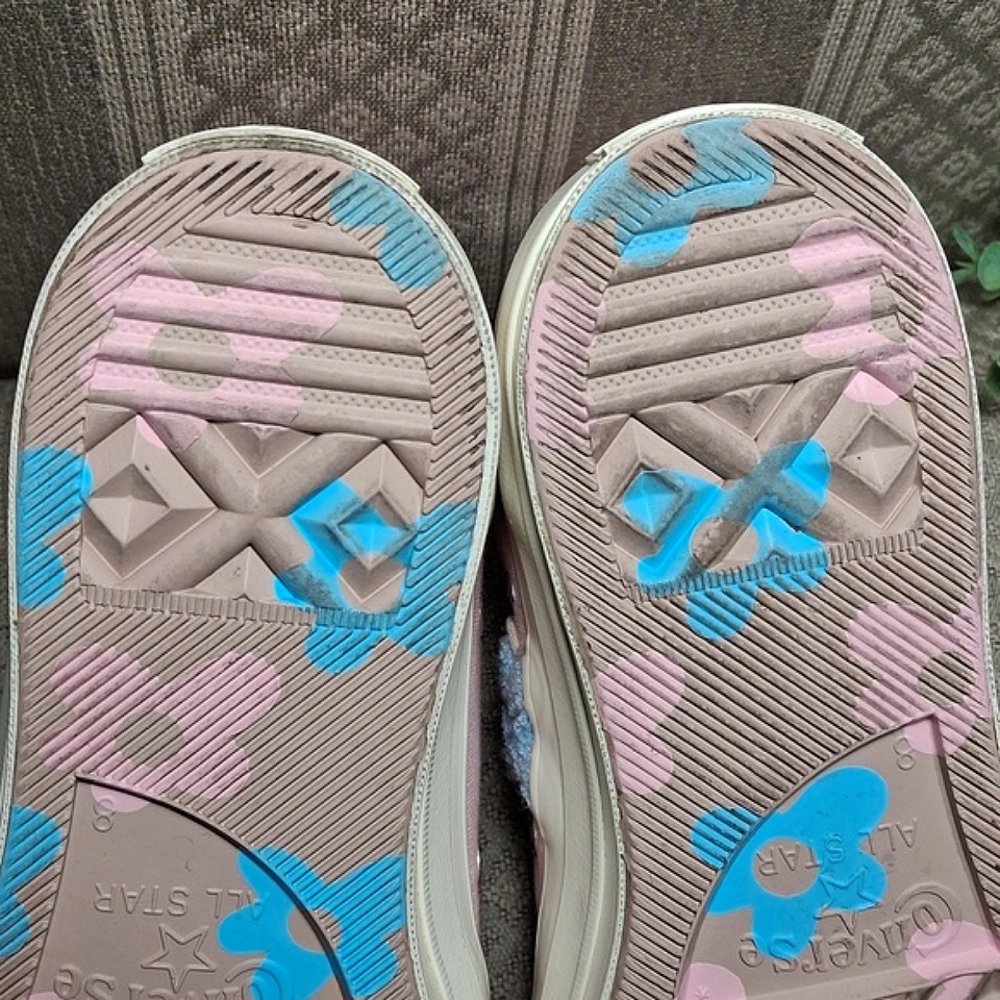 Converse X Golf Le Fleur 70 Chenille Almond Blossom Chuck Taylor Hi Top - Picture 8 of 16